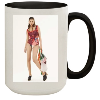 Barbara Palvin 15oz Colored Inner & Handle Mug