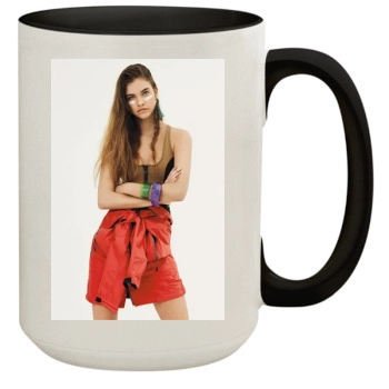 Barbara Palvin 15oz Colored Inner & Handle Mug