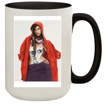 Barbara Palvin 15oz Colored Inner & Handle Mug