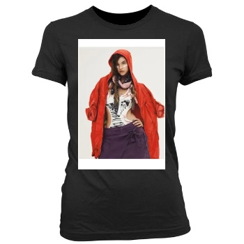 Barbara Palvin Women's Junior Cut Crewneck T-Shirt