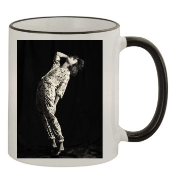 Barbara Palvin 11oz Colored Rim & Handle Mug