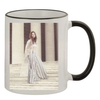 Barbara Palvin 11oz Colored Rim & Handle Mug