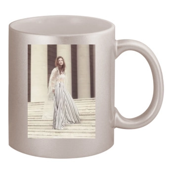 Barbara Palvin 11oz Metallic Silver Mug