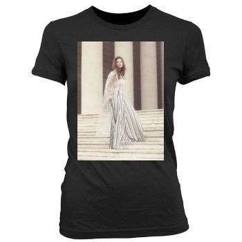 Barbara Palvin Women's Junior Cut Crewneck T-Shirt