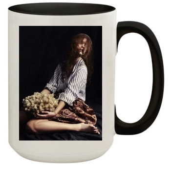 Barbara Palvin 15oz Colored Inner & Handle Mug