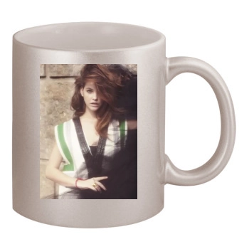 Barbara Palvin 11oz Metallic Silver Mug