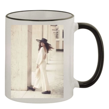 Barbara Palvin 11oz Colored Rim & Handle Mug