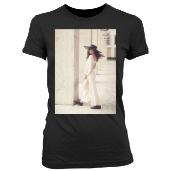 Barbara Palvin Women's Junior Cut Crewneck T-Shirt