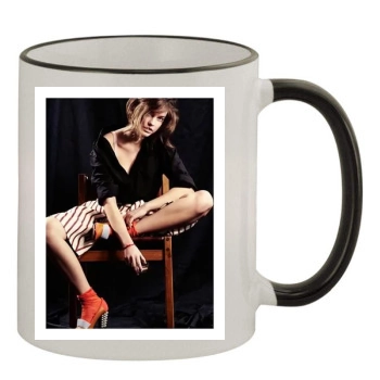 Barbara Palvin 11oz Colored Rim & Handle Mug