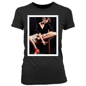 Barbara Palvin Women's Junior Cut Crewneck T-Shirt