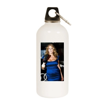 Barbara Schoneberger White Water Bottle With Carabiner