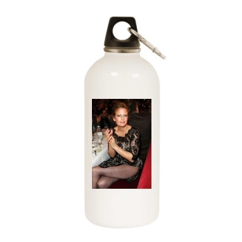 Barbara Schoneberger White Water Bottle With Carabiner