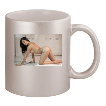 Belen Lavallen 11oz Metallic Silver Mug