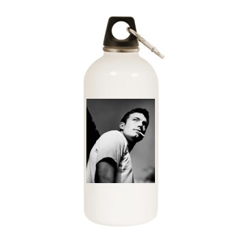 Ben Affleck White Water Bottle With Carabiner