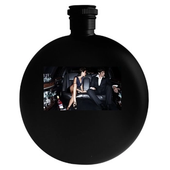 Benicio del Toro Round Flask