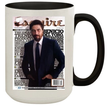 Benicio del Toro 15oz Colored Inner & Handle Mug