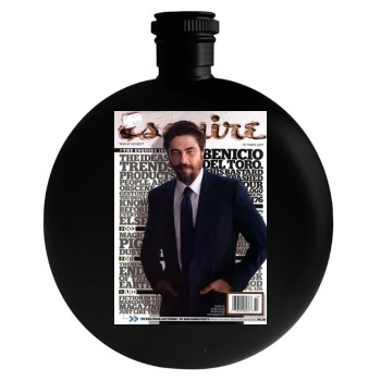 Benicio del Toro Round Flask