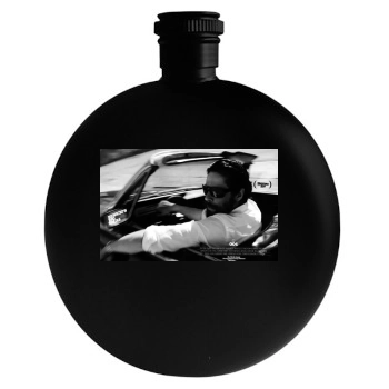 Benicio del Toro Round Flask