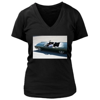 Benicio del Toro Women's Deep V-Neck TShirt