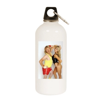 Berry Deanne White Water Bottle With Carabiner