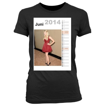 Beth Behrs Women's Junior Cut Crewneck T-Shirt