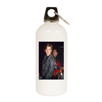 Brad Pitt White Water Bottle With Carabiner