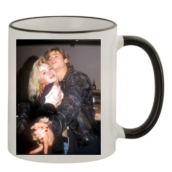 Brad Pitt 11oz Colored Rim & Handle Mug