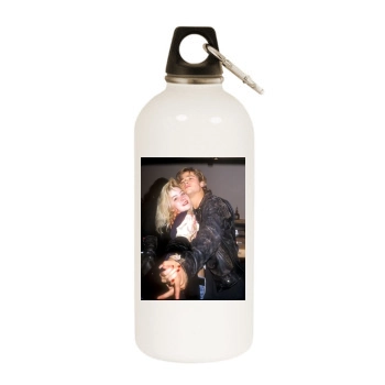 Brad Pitt White Water Bottle With Carabiner