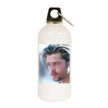 Brad Pitt White Water Bottle With Carabiner