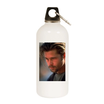 Brad Pitt White Water Bottle With Carabiner