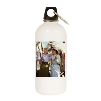 Brigitte Bardot White Water Bottle With Carabiner