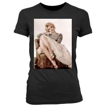 Brigitte Bardot Women's Junior Cut Crewneck T-Shirt