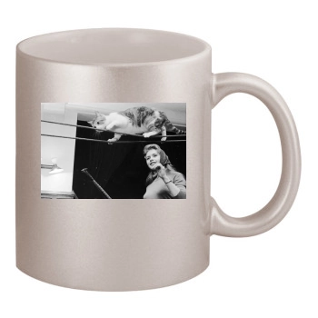 Brigitte Bardot 11oz Metallic Silver Mug