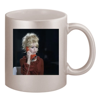 Brigitte Bardot 11oz Metallic Silver Mug