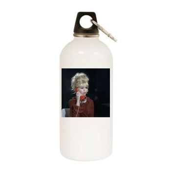 Brigitte Bardot White Water Bottle With Carabiner