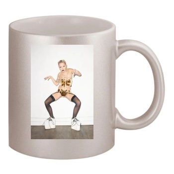 Brooke Candy 11oz Metallic Silver Mug