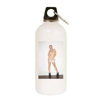 Brooke Candy White Water Bottle With Carabiner