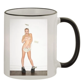 Brooke Candy 11oz Colored Rim & Handle Mug