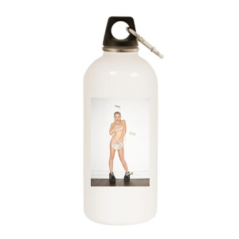 Brooke Candy White Water Bottle With Carabiner