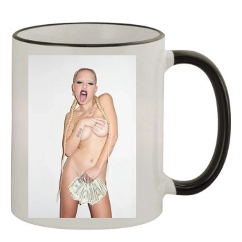 Brooke Candy 11oz Colored Rim & Handle Mug