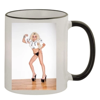 Brooke Candy 11oz Colored Rim & Handle Mug