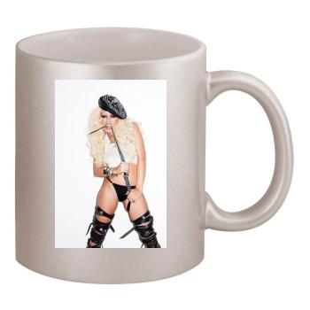 Brooke Candy 11oz Metallic Silver Mug