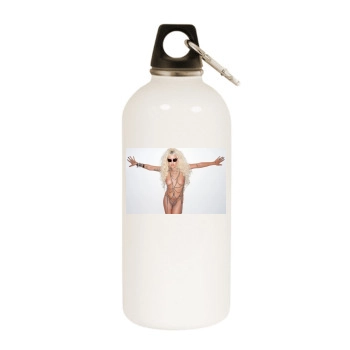 Brooke Candy White Water Bottle With Carabiner