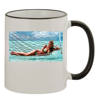 Brooklyn Decker 11oz Colored Rim & Handle Mug