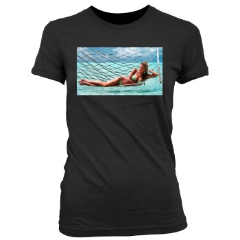 Brooklyn Decker Women's Junior Cut Crewneck T-Shirt