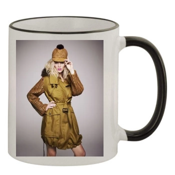 Brooklyn Decker 11oz Colored Rim & Handle Mug