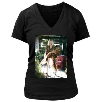 Brooklyn Decker Women's Deep V-Neck TShirt