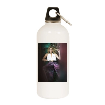 Brooklyn Decker White Water Bottle With Carabiner