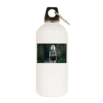 Brooklyn Decker White Water Bottle With Carabiner