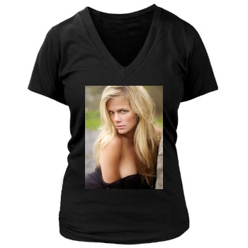 Brooklyn Decker Women's Deep V-Neck TShirt